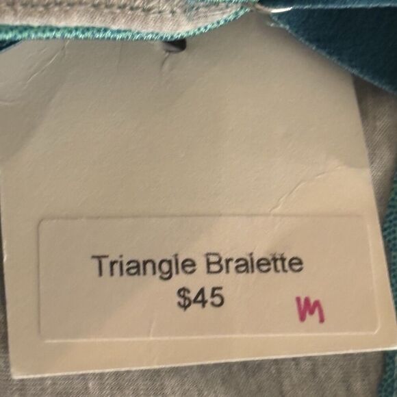 Wild Curves Design Triangle Front Closure Bralette Dancewear Women's Size Medium - Picture 16 of 16